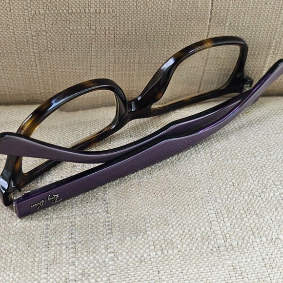 Ray-Ban Women Glasses Frame Purple Arms Brown Tortoise Eyeglasses RB1531 48[]16 - Picture 7 of 11